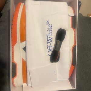 OFF-WHITE Out of Office Leather Sneakers